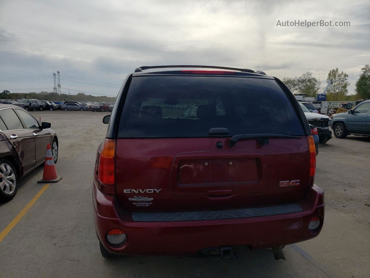 2008 Gmc Envoy  Burgundy vin: 1GKDT13S682249290