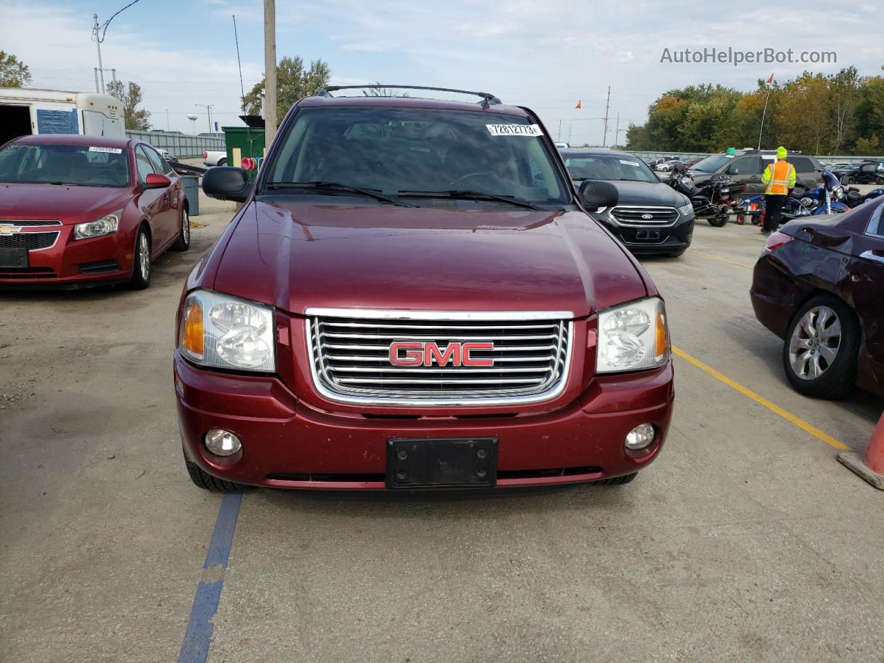 2008 Gmc Envoy  Burgundy vin: 1GKDT13S682249290