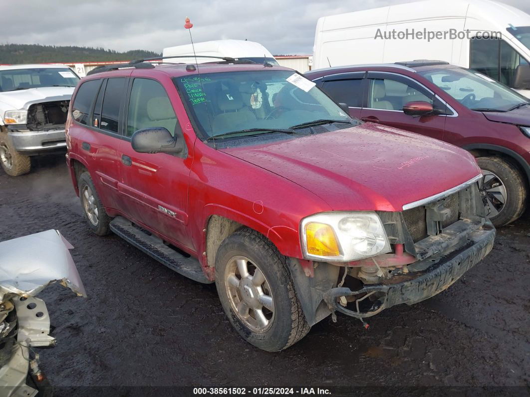 2005 Gmc Envoy Sle Red vin: 1GKDT13S752129722