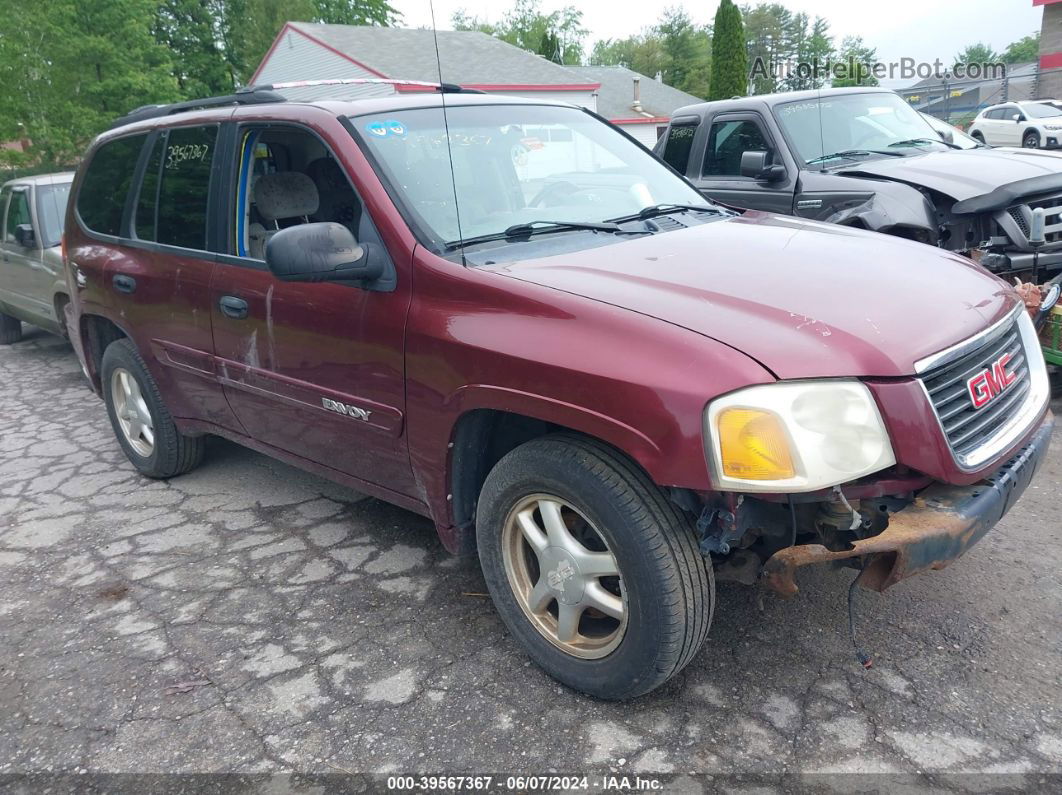 2005 Gmc Envoy Sle Red vin: 1GKDT13S752303966