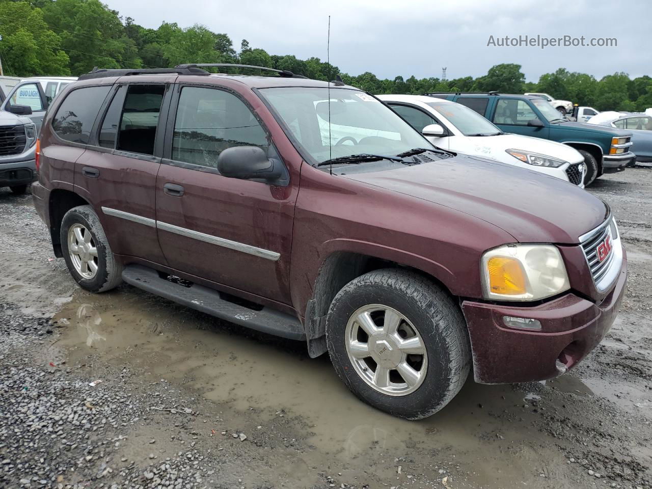 2007 Gmc Envoy  Maroon vin: 1GKDT13S772256392