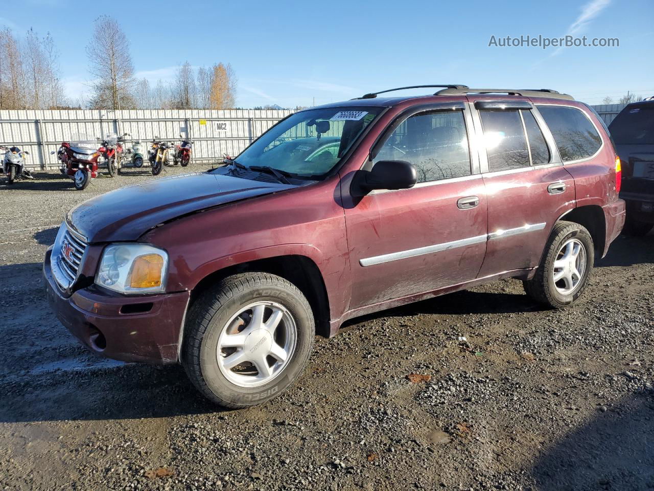 2007 Gmc Envoy  Maroon vin: 1GKDT13S872285920