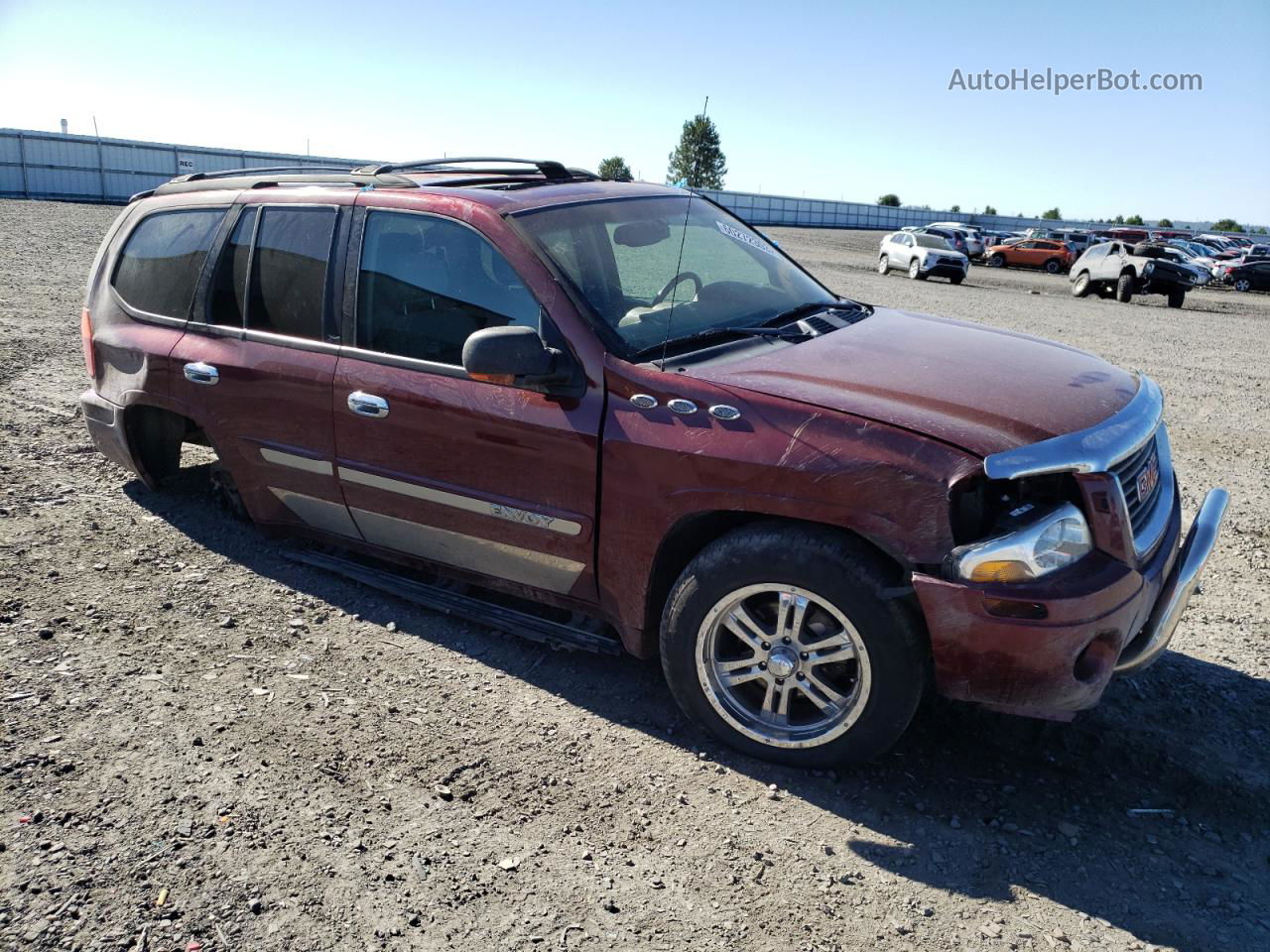 2003 Gmc Envoy  Maroon vin: 1GKDT13S932143277