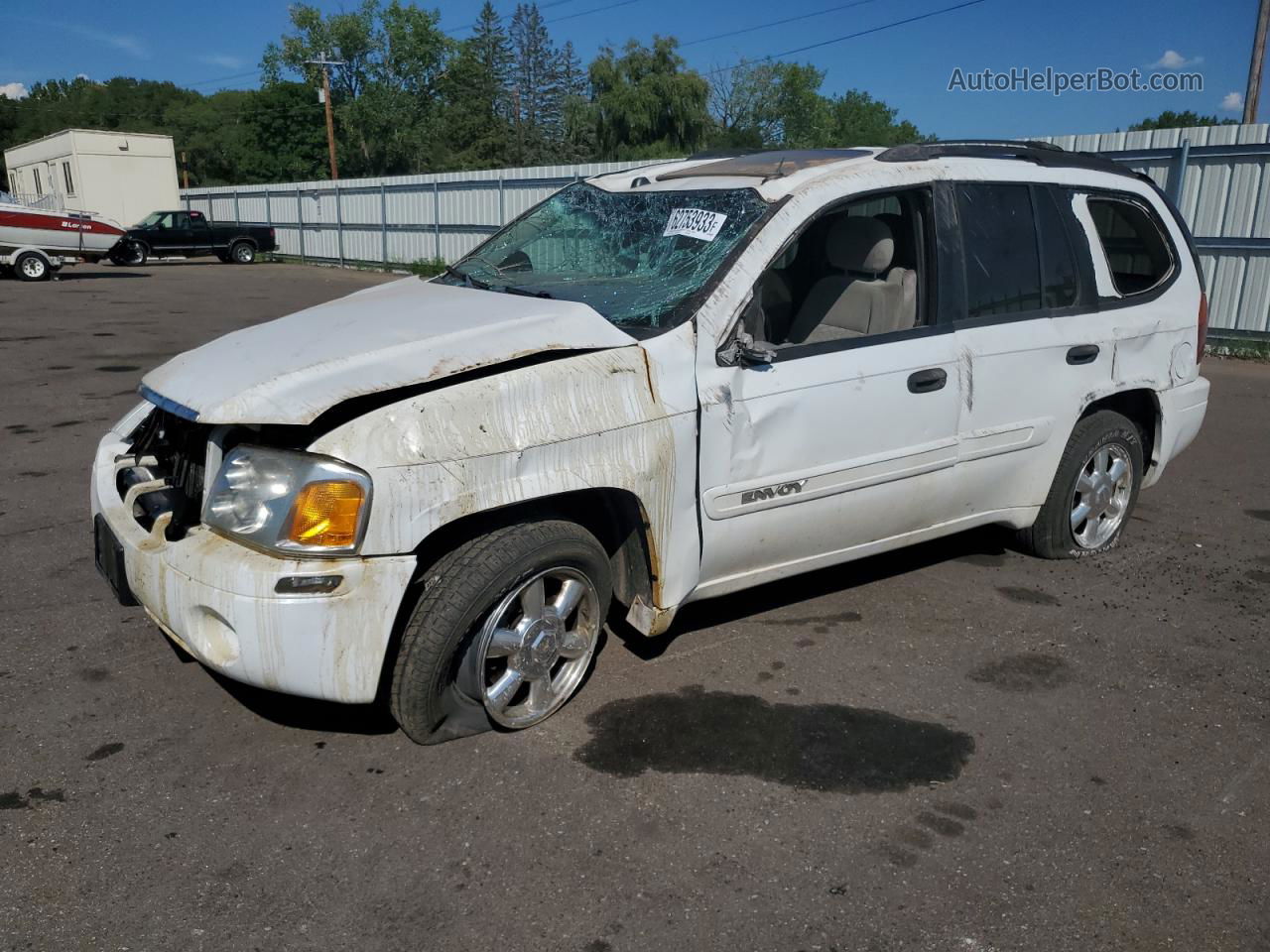 2005 Gmc Envoy  White vin: 1GKDT13S952254933