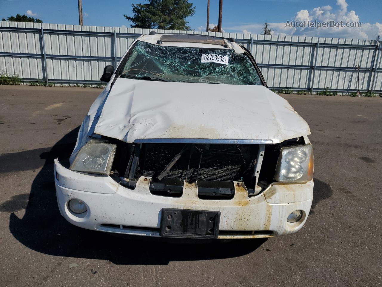 2005 Gmc Envoy  White vin: 1GKDT13S952254933