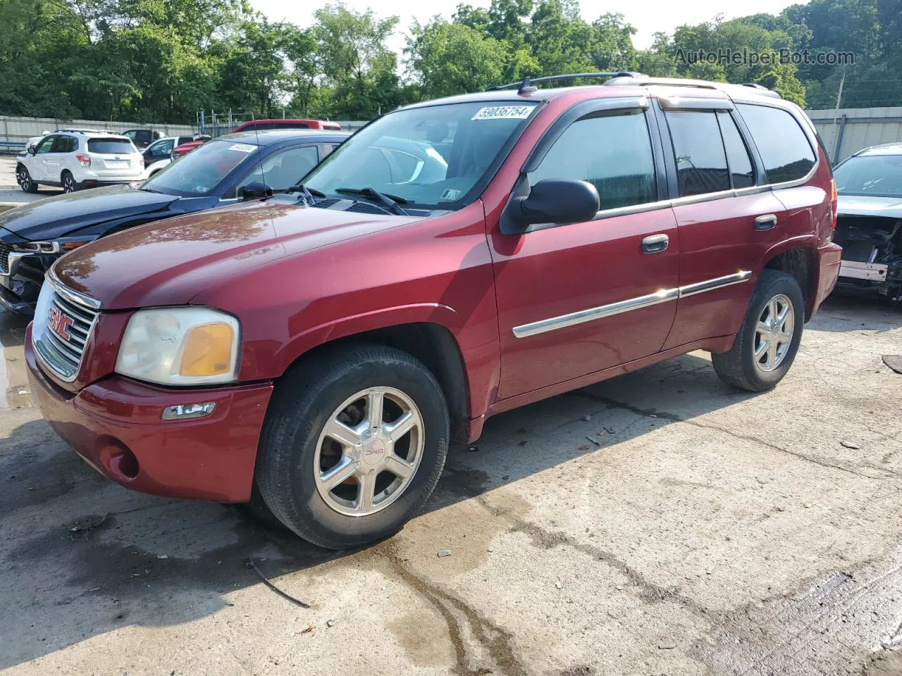 2008 Gmc Envoy  Red vin: 1GKDT13S982190560