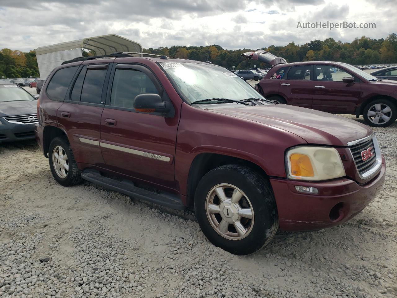 2005 Gmc Envoy  Burgundy vin: 1GKDT13SX52330076