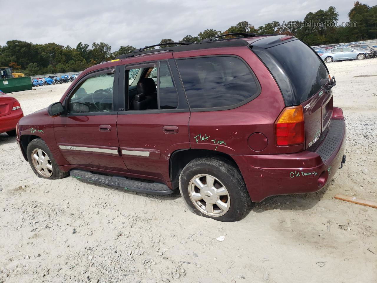 2005 Gmc Envoy  Burgundy vin: 1GKDT13SX52330076