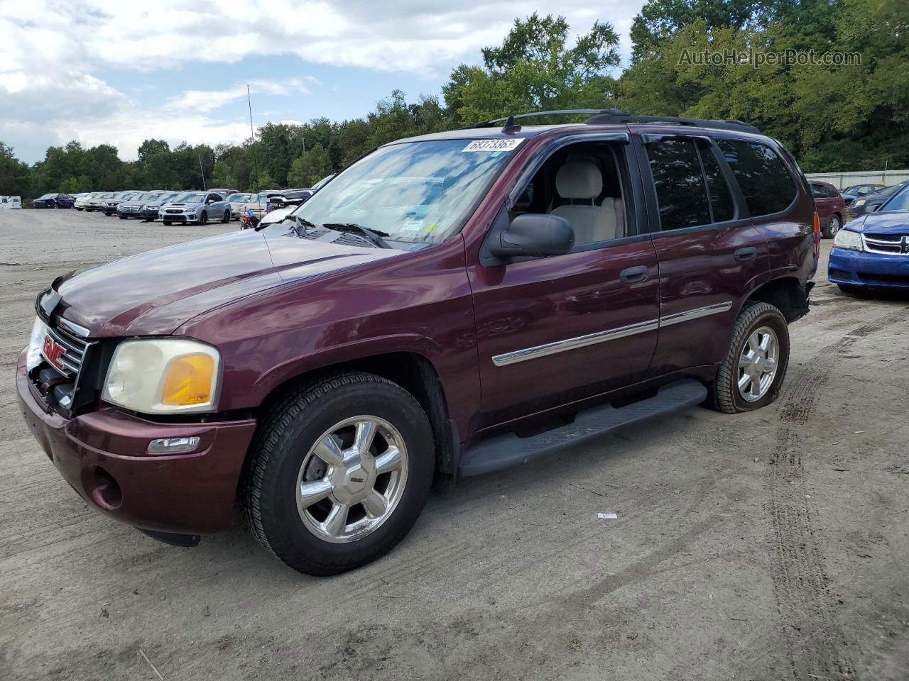 2007 Gmc Envoy  Burgundy vin: 1GKDT13SX72230773