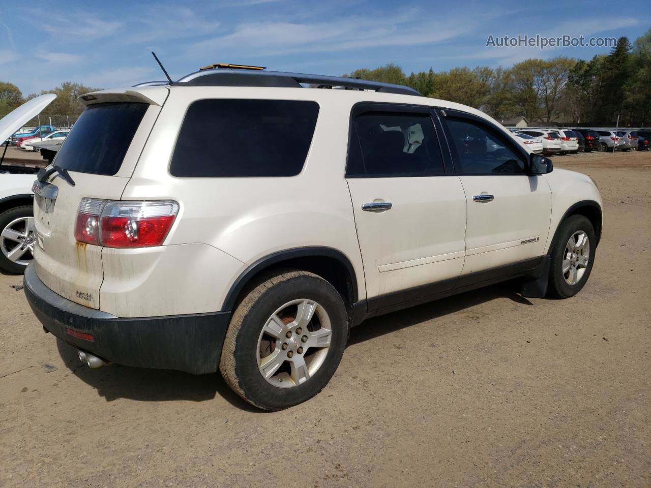 2007 Gmc Acadia Sle Белый vin: 1GKER13707J166439