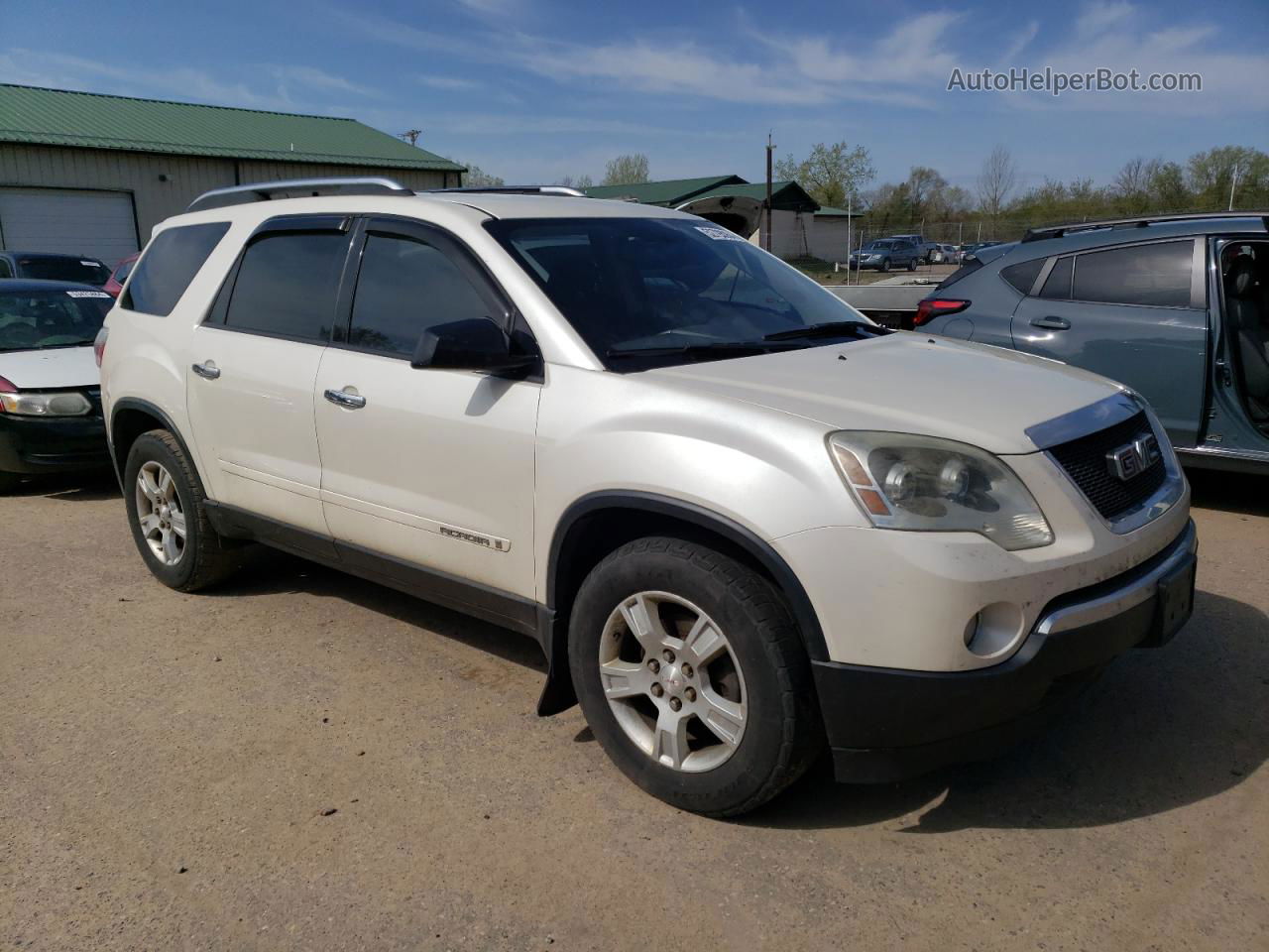 2007 Gmc Acadia Sle Белый vin: 1GKER13707J166439