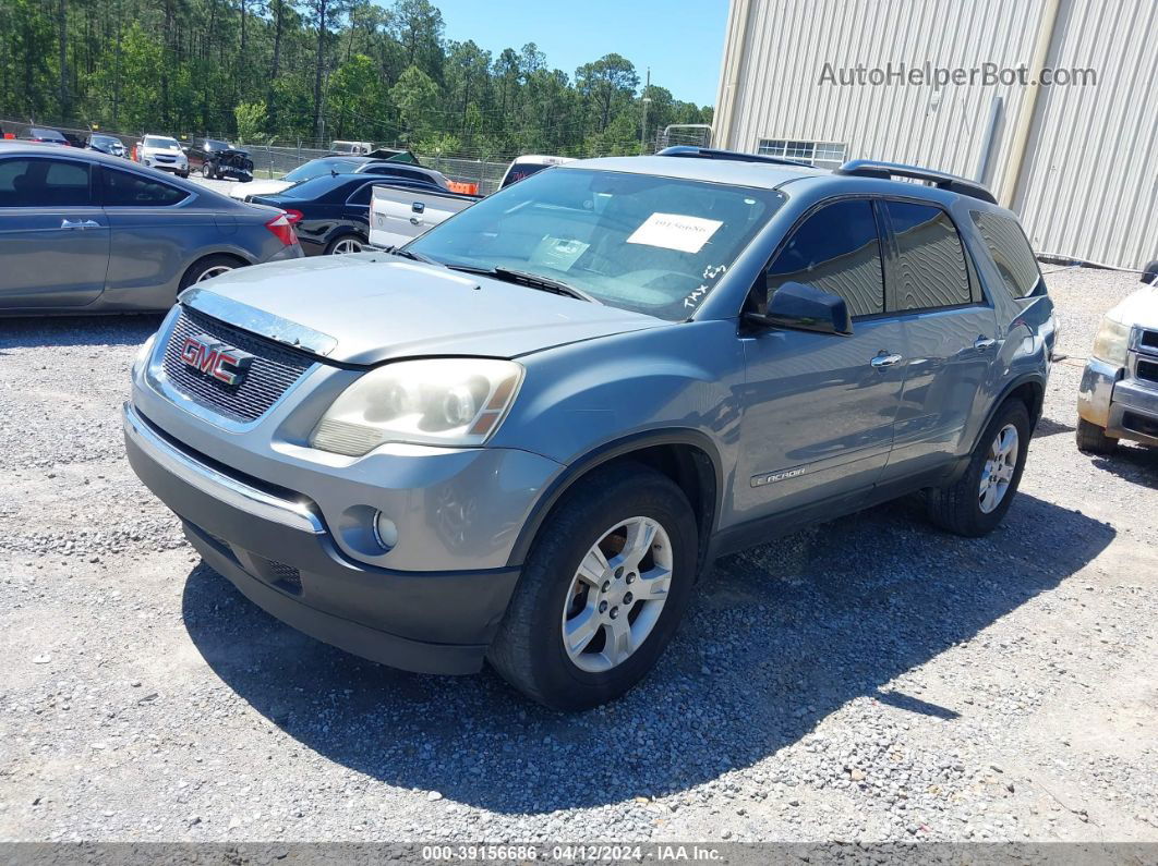 2007 Gmc Acadia Sle-1 Light Blue vin: 1GKER13717J164702