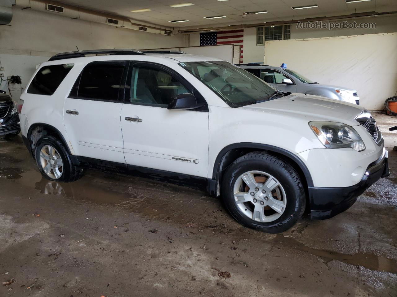 2007 Gmc Acadia Sle Белый vin: 1GKER13727J108333