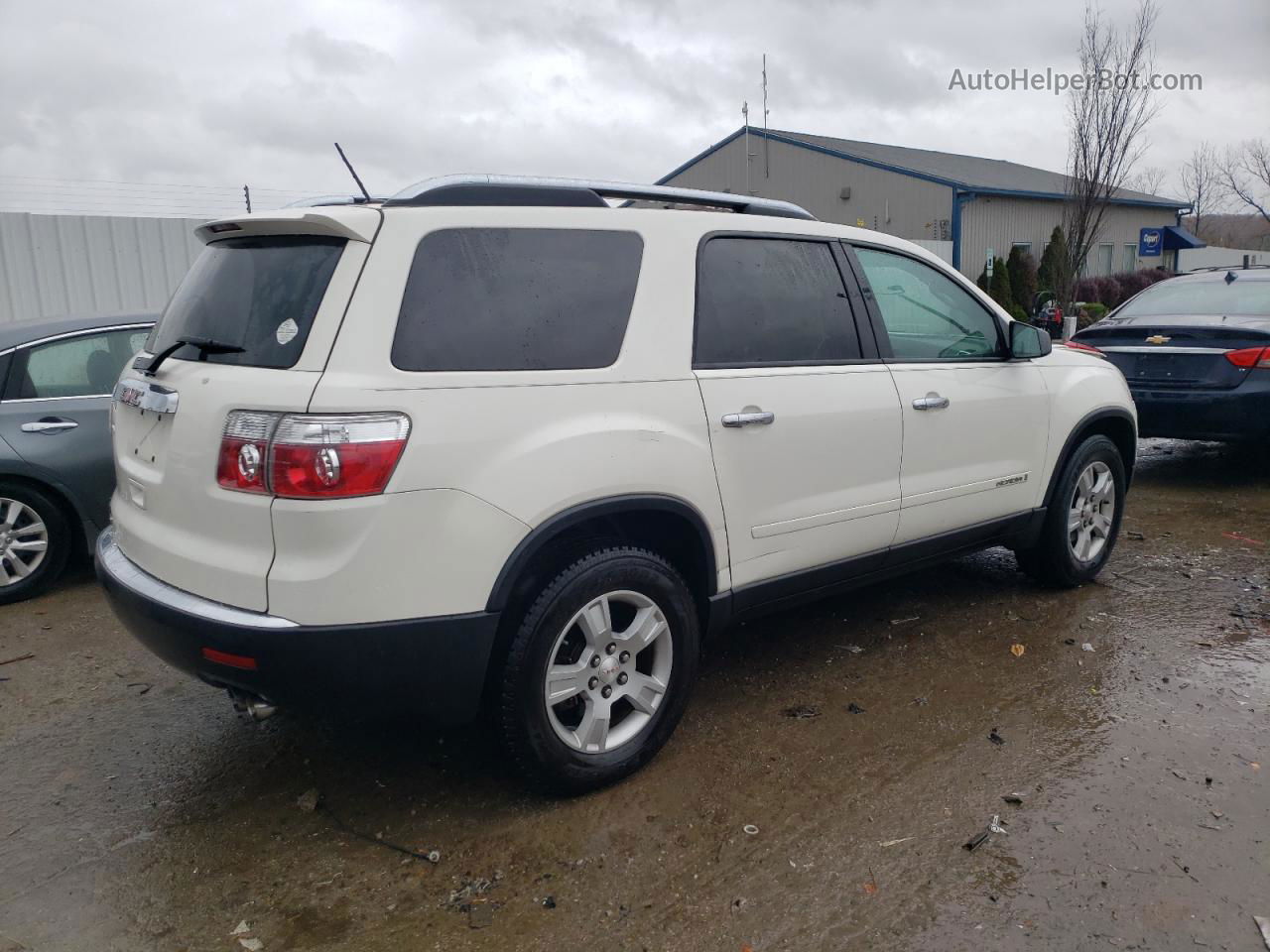 2007 Gmc Acadia Sle White vin: 1GKER13727J123477