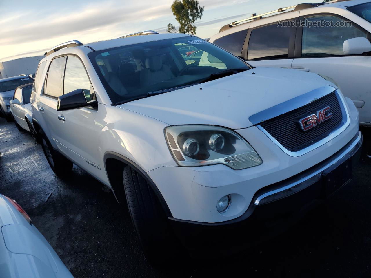 2007 Gmc Acadia Sle Белый vin: 1GKER13737J148601