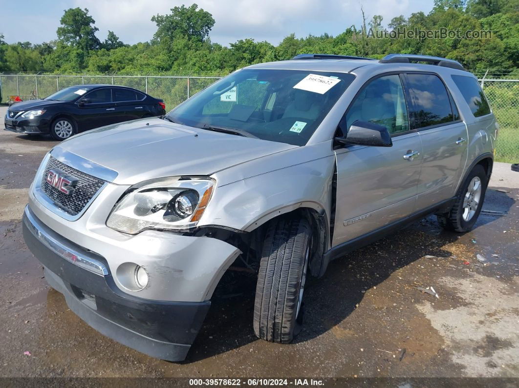 2007 Gmc Acadia Sle-1 Silver vin: 1GKER13757J162984