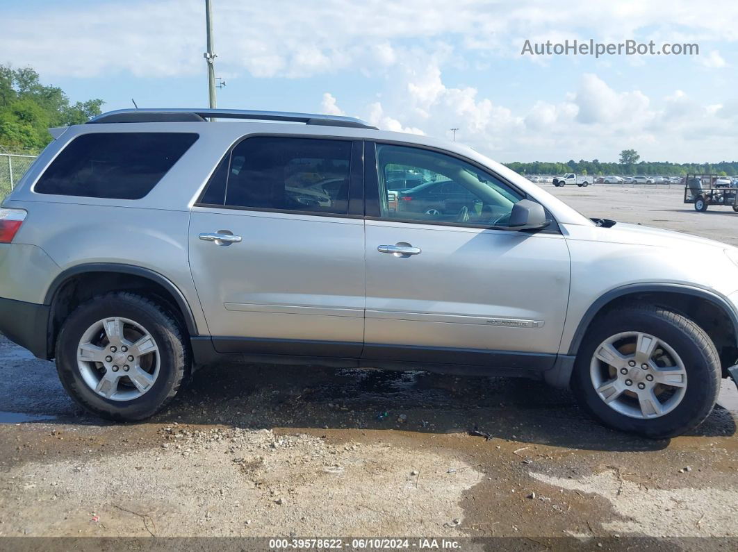 2007 Gmc Acadia Sle-1 Silver vin: 1GKER13757J162984