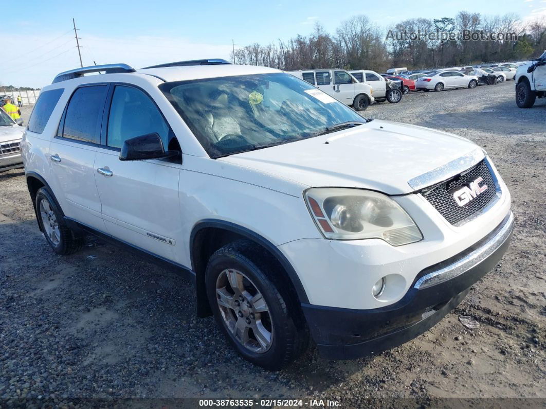 2007 Gmc Acadia Sle-1 Белый vin: 1GKER13767J118640