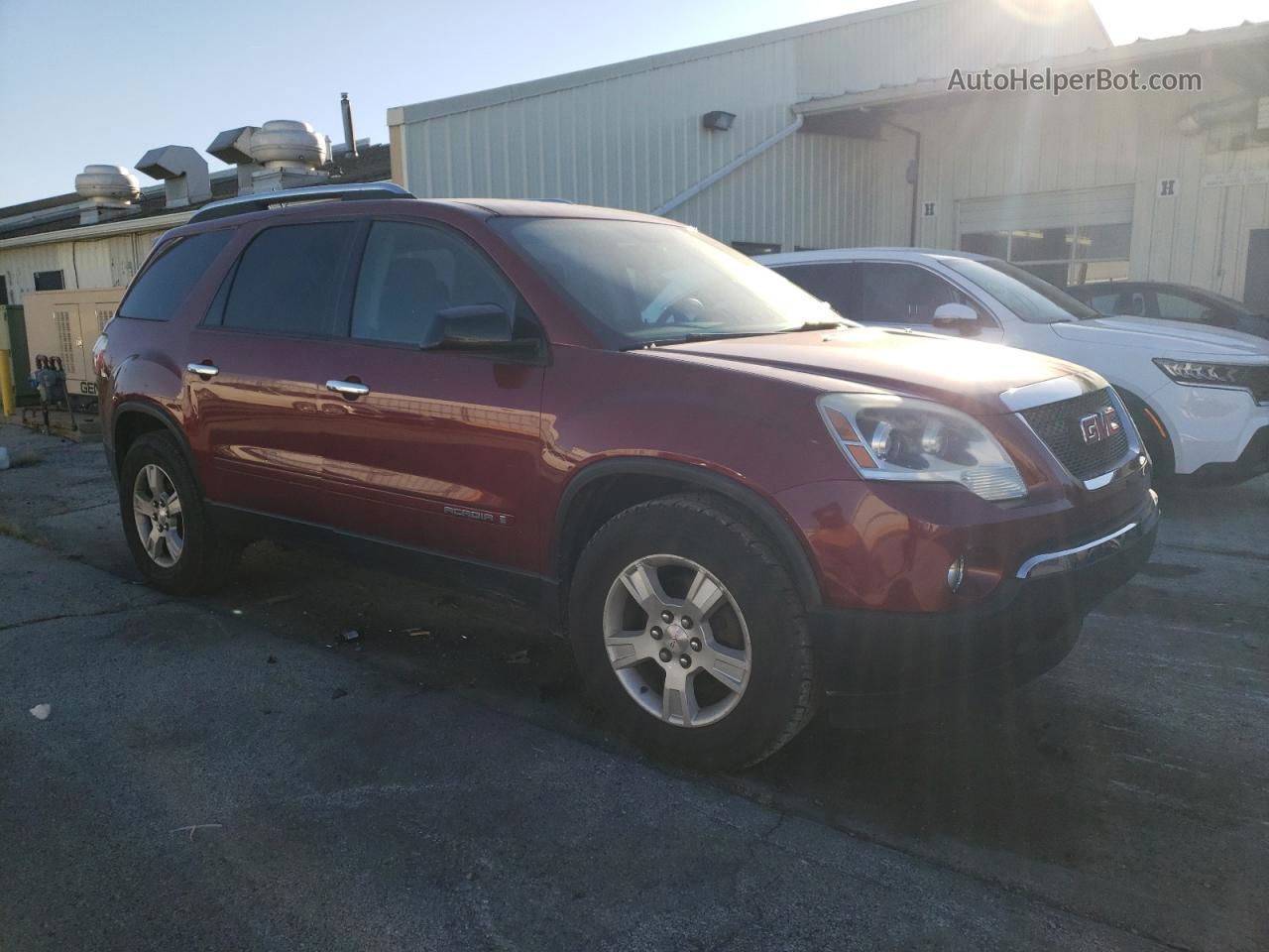 2007 Gmc Acadia Sle Burgundy vin: 1GKER13767J171189