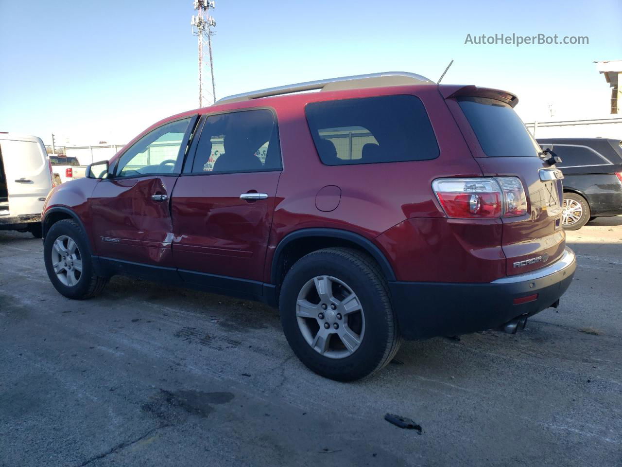 2007 Gmc Acadia Sle Бордовый vin: 1GKER13767J171189