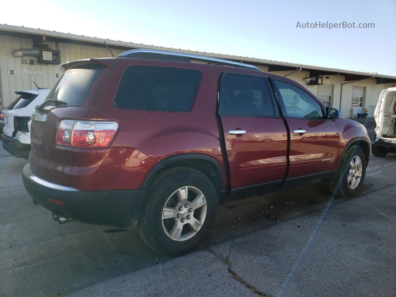 2007 Gmc Acadia Sle Бордовый vin: 1GKER13767J171189