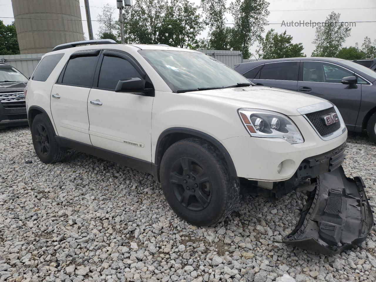 2007 Gmc Acadia Sle Белый vin: 1GKER13787J152126