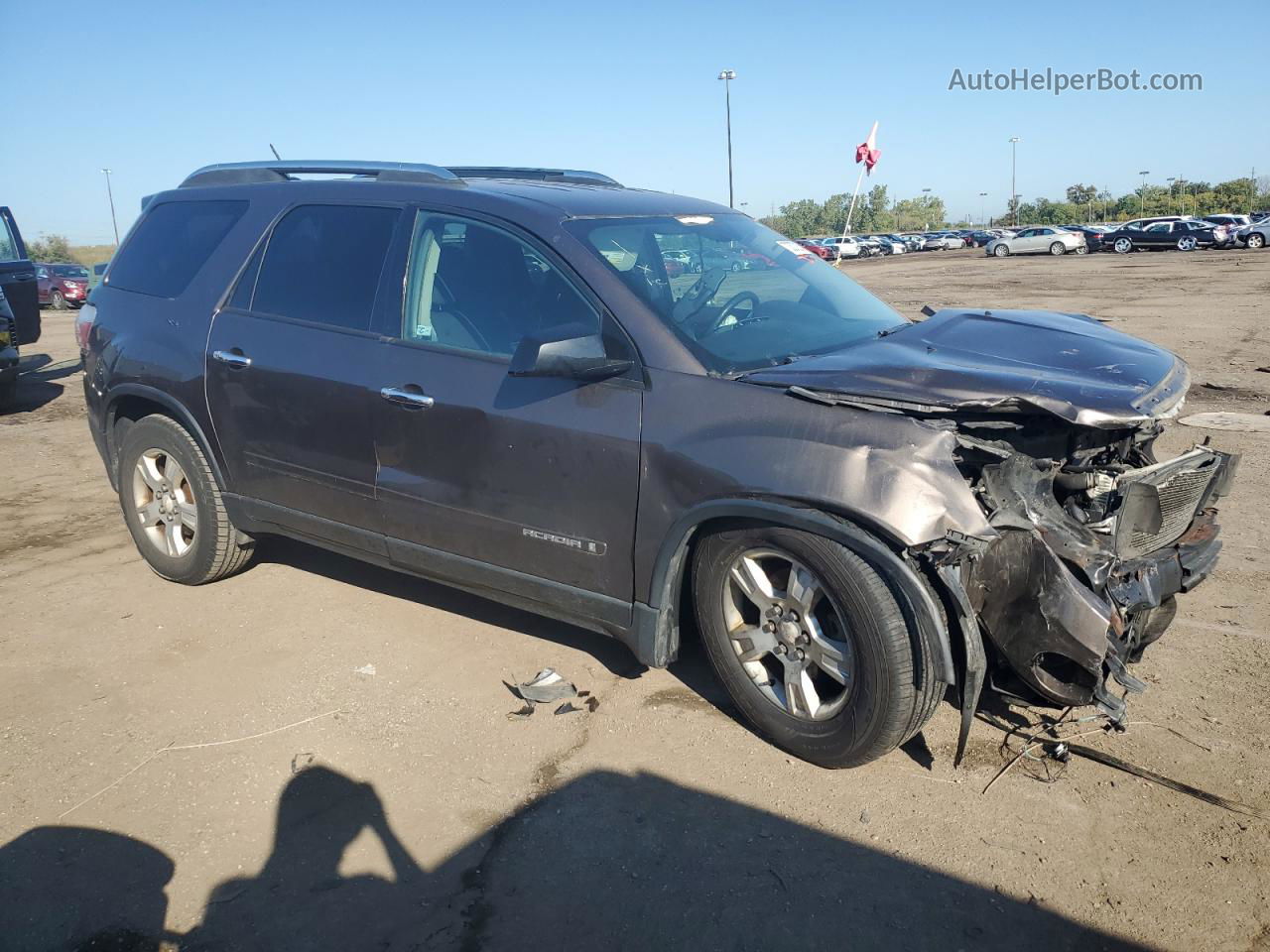 2007 Gmc Acadia Sle Серый vin: 1GKER13797J163152