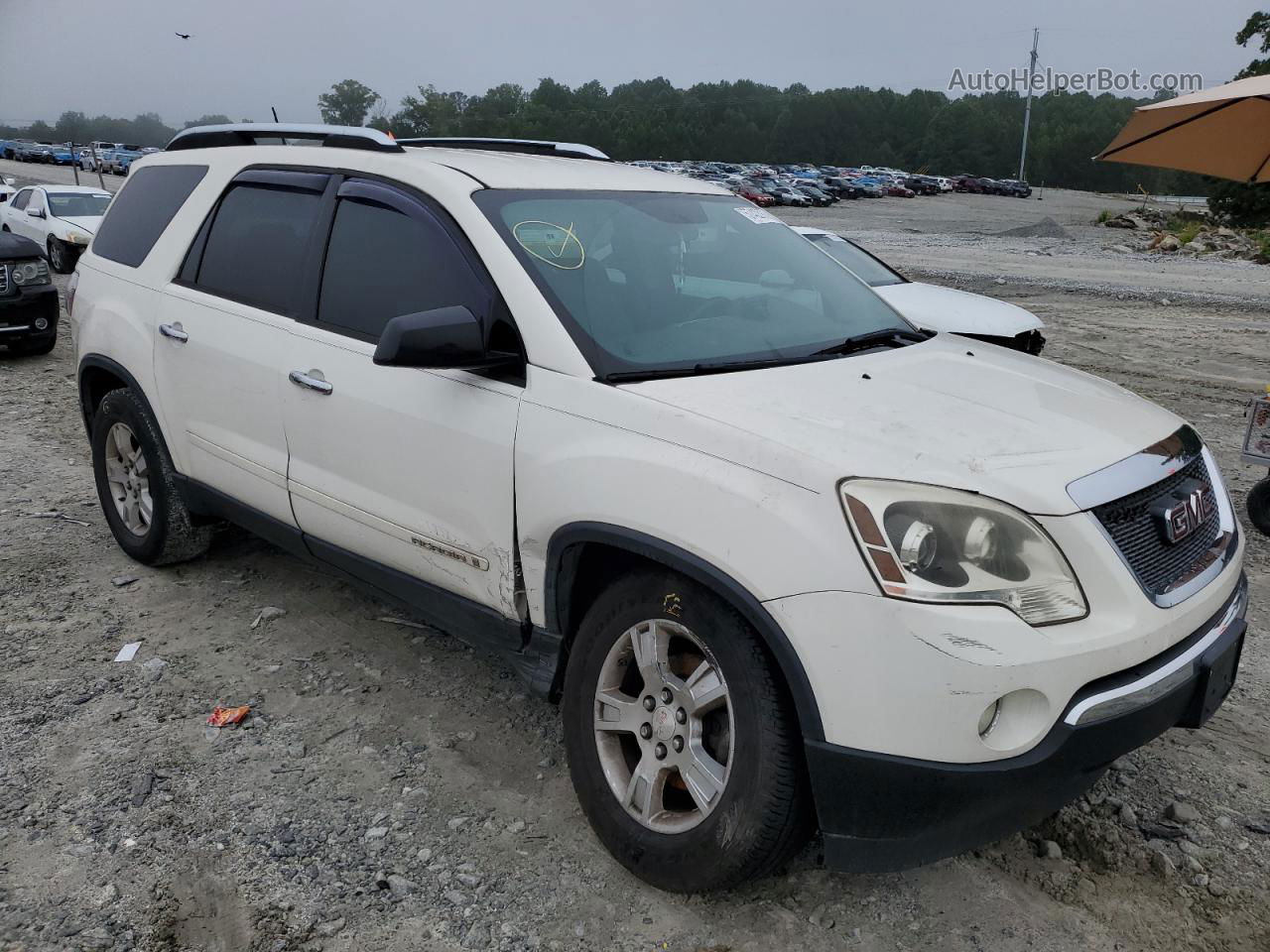 2007 Gmc Acadia Sle White vin: 1GKER13797J165404