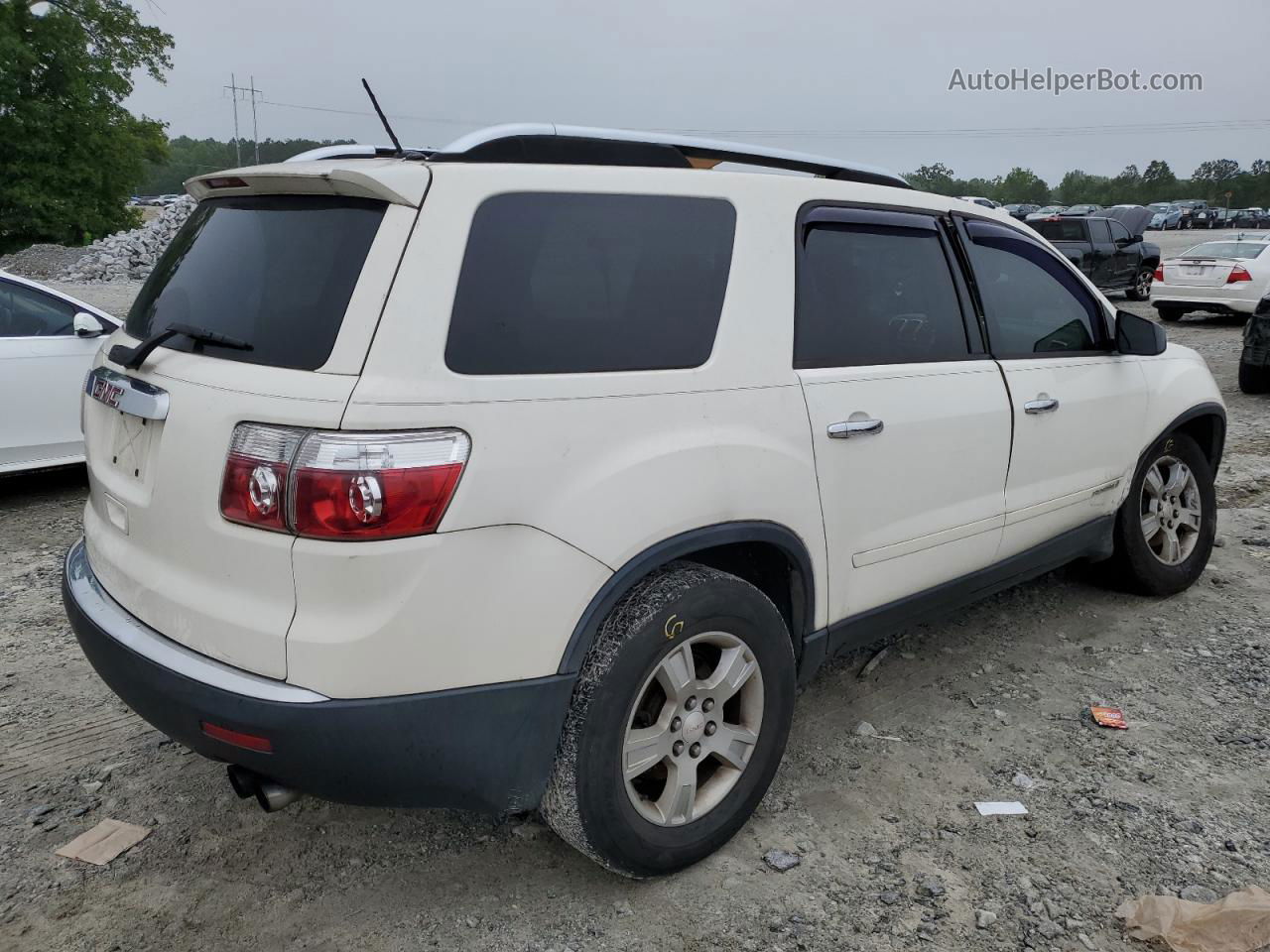 2007 Gmc Acadia Sle Белый vin: 1GKER13797J165404