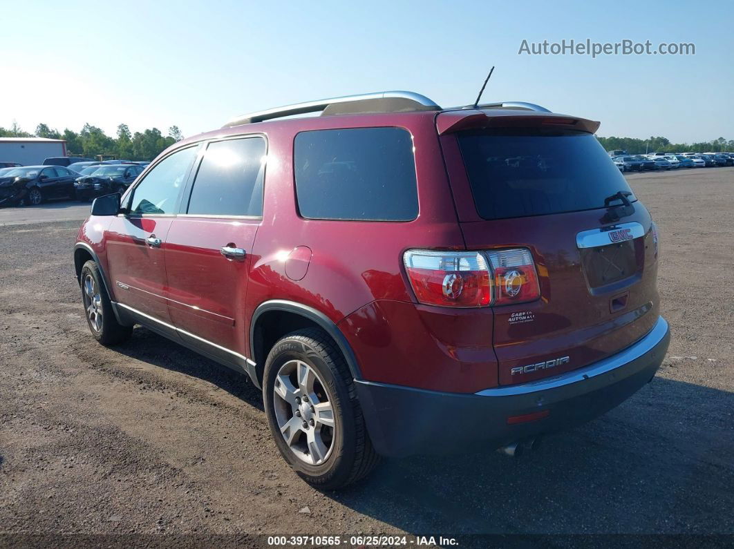 2007 Gmc Acadia Sle-1 Red vin: 1GKER137X7J115028