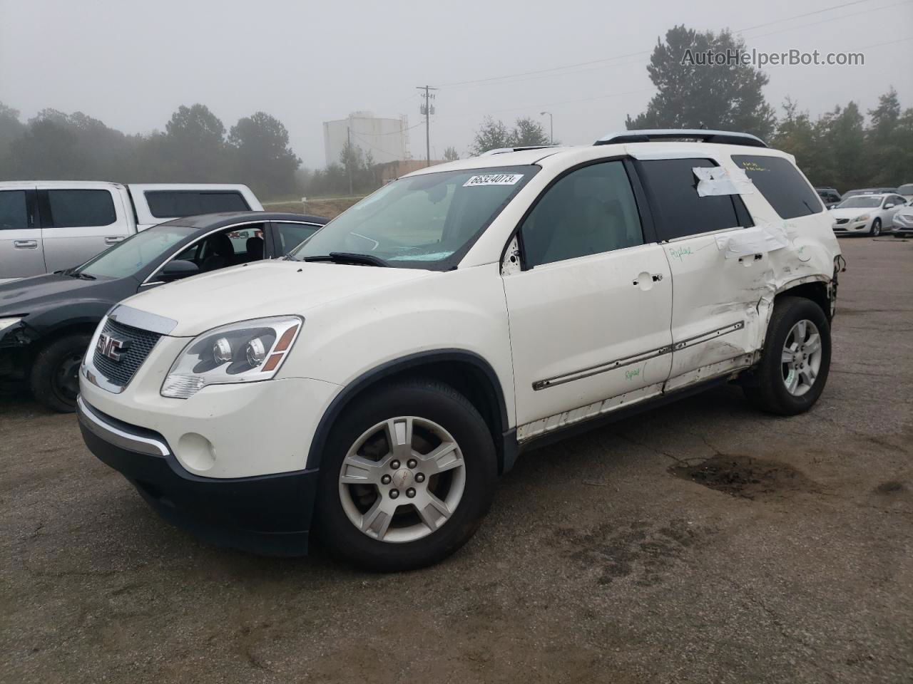 2007 Gmc Acadia Sle White vin: 1GKER137X7J144625