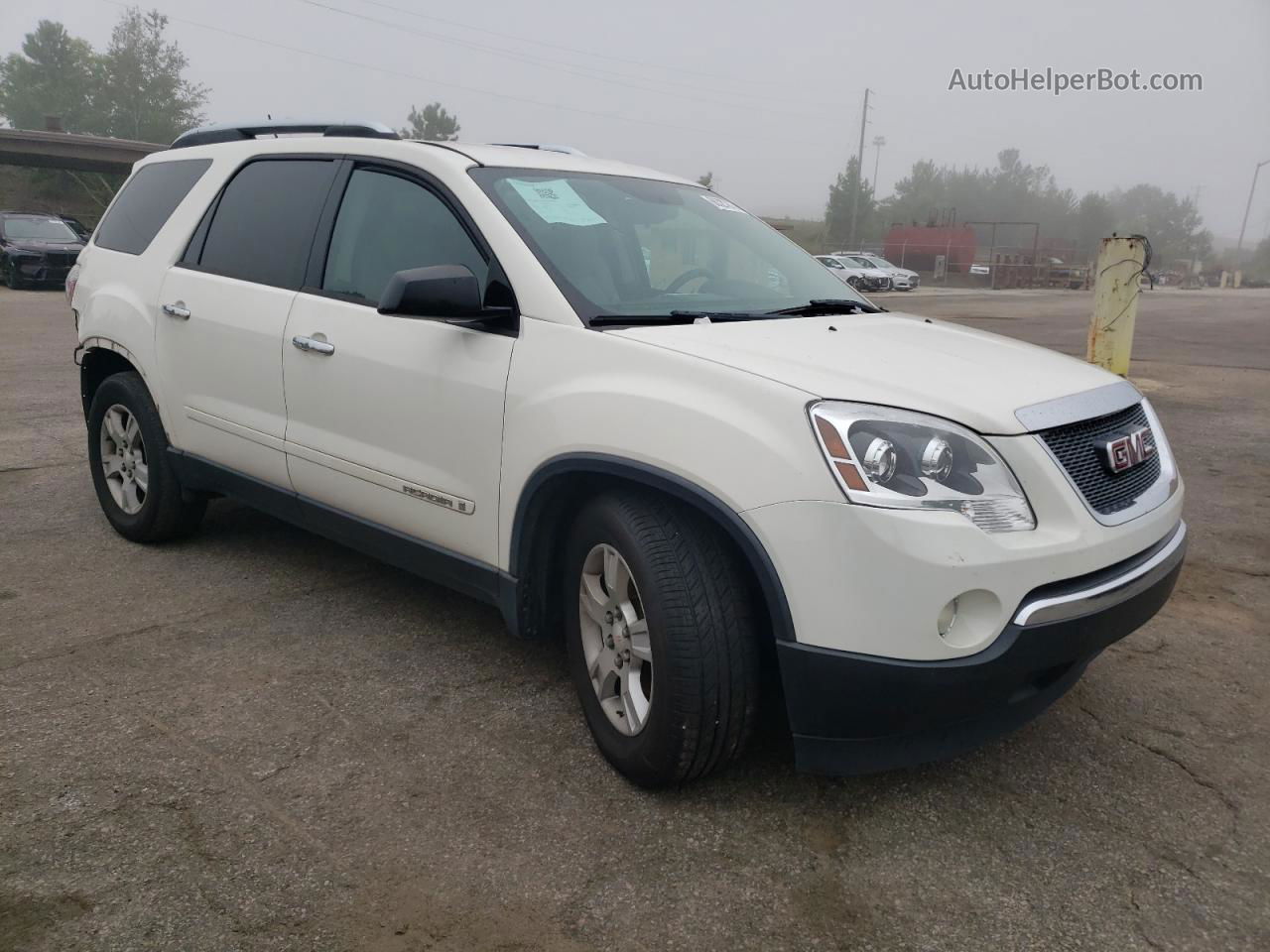 2007 Gmc Acadia Sle White vin: 1GKER137X7J144625