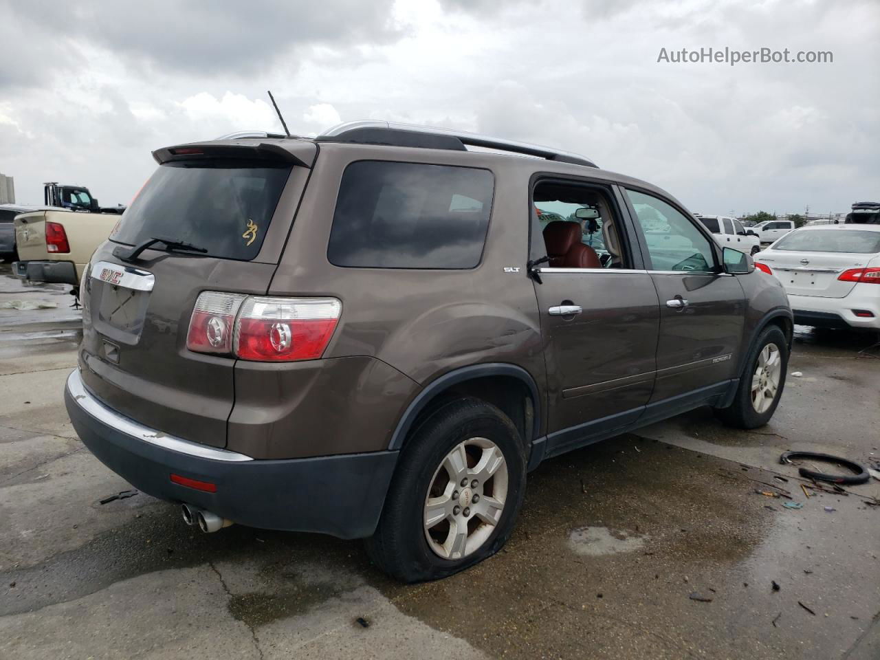 2007 Gmc Acadia Slt-1 Brown vin: 1GKER23707J111303