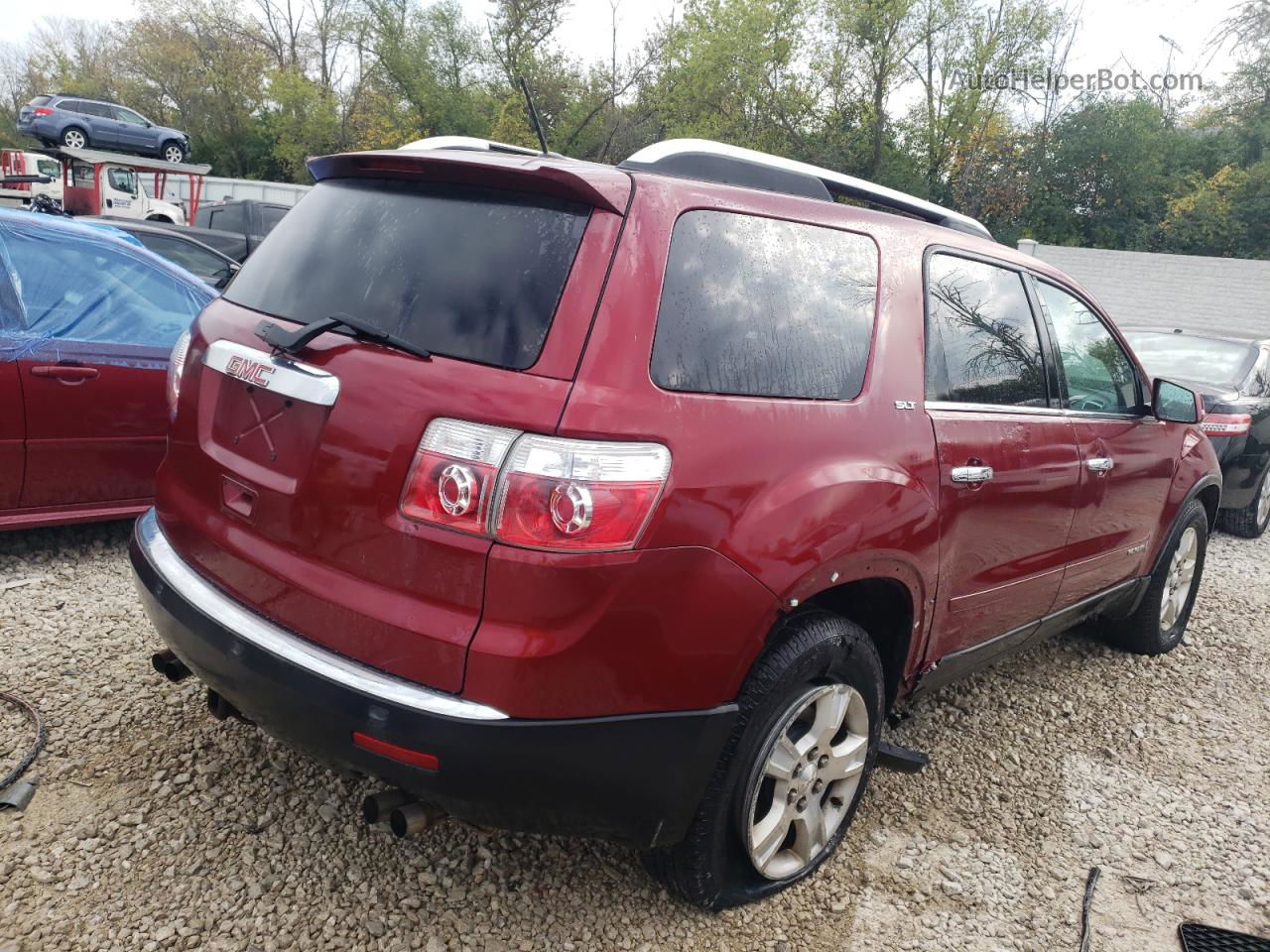 2007 Gmc Acadia Slt-1 Red vin: 1GKER23707J128246