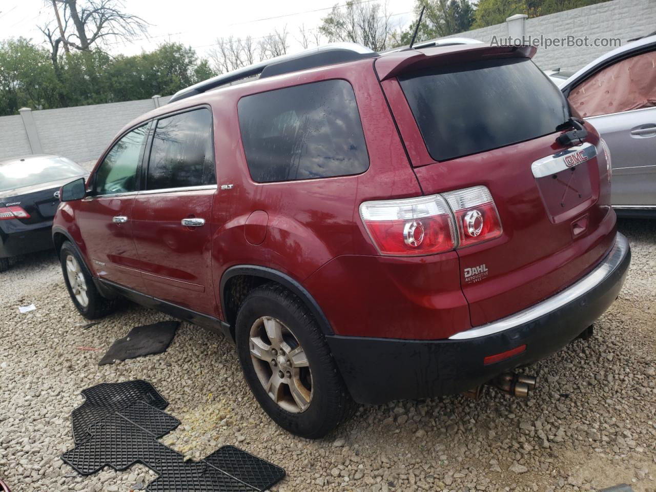 2007 Gmc Acadia Slt-1 Red vin: 1GKER23707J128246