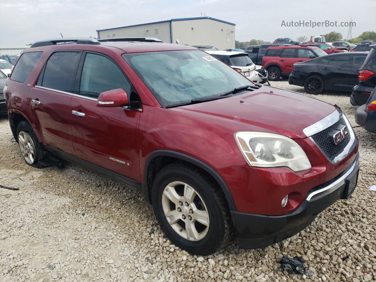 2007 Gmc Acadia Slt-1 Red vin: 1GKER23707J128246