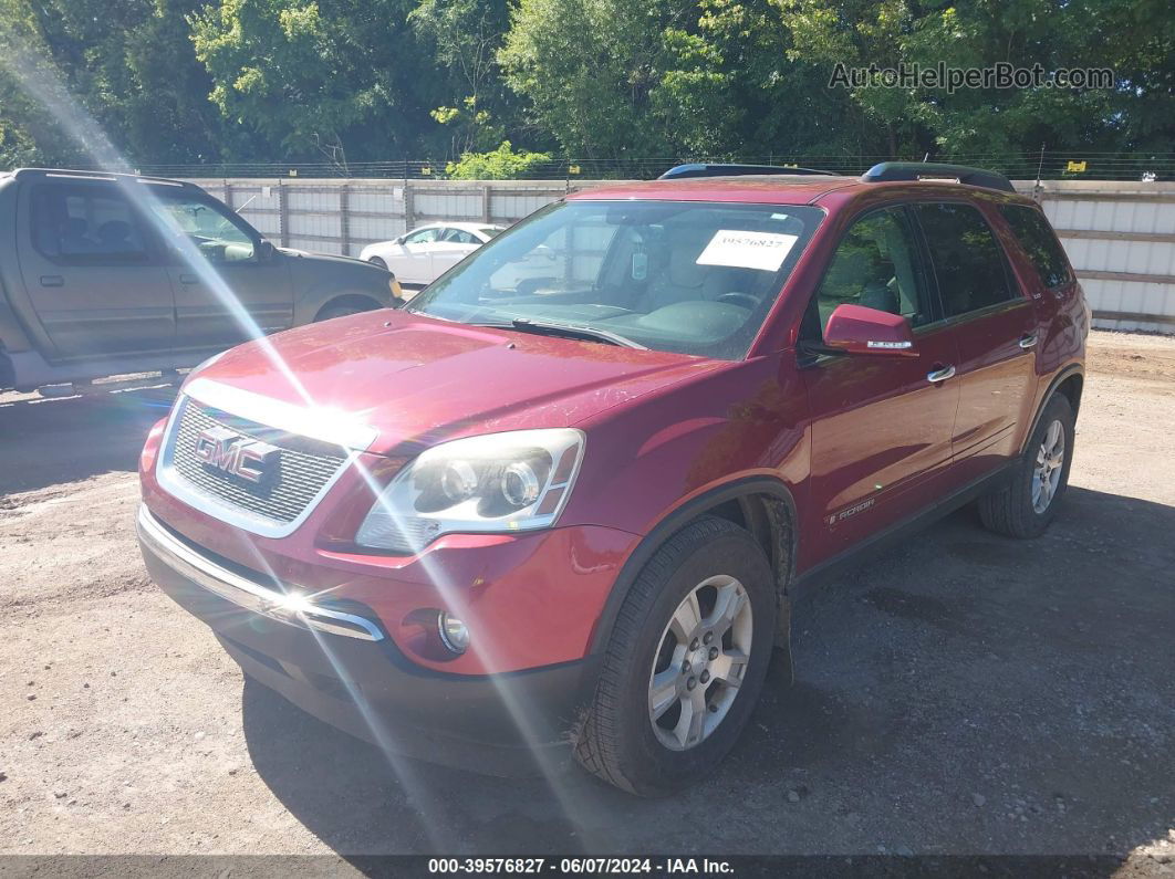 2007 Gmc Acadia Slt-1 Red vin: 1GKER23707J155592