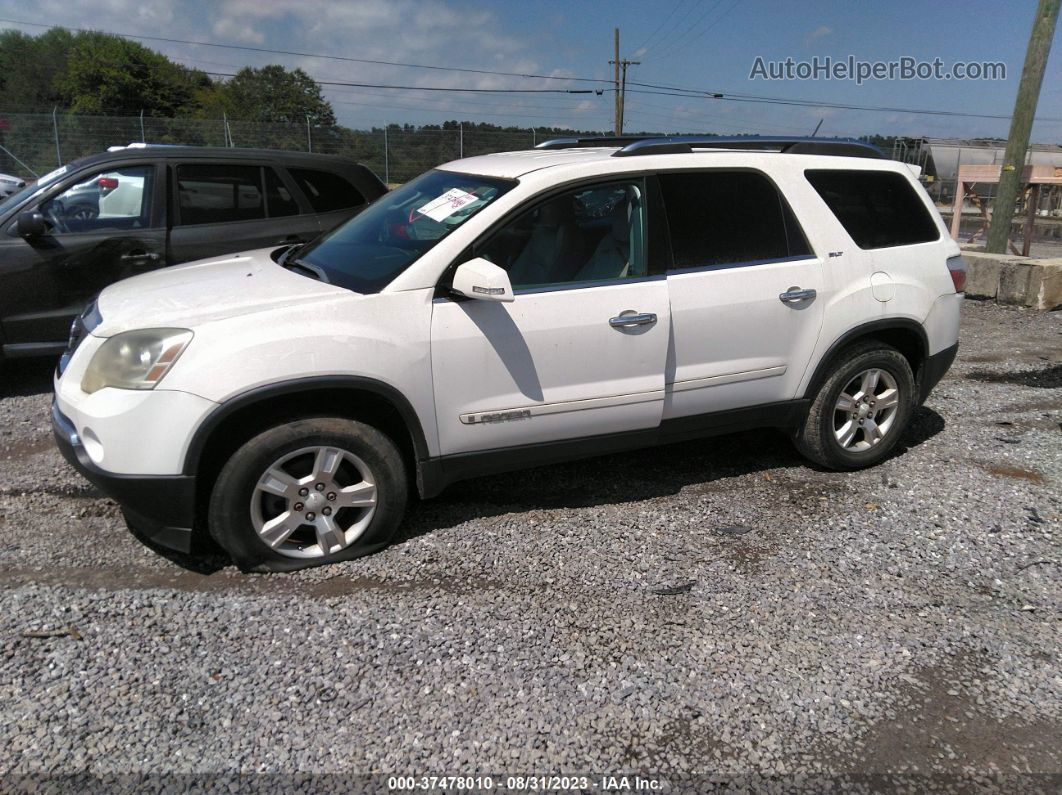 2007 Gmc Acadia Slt White vin: 1GKER23717J156962