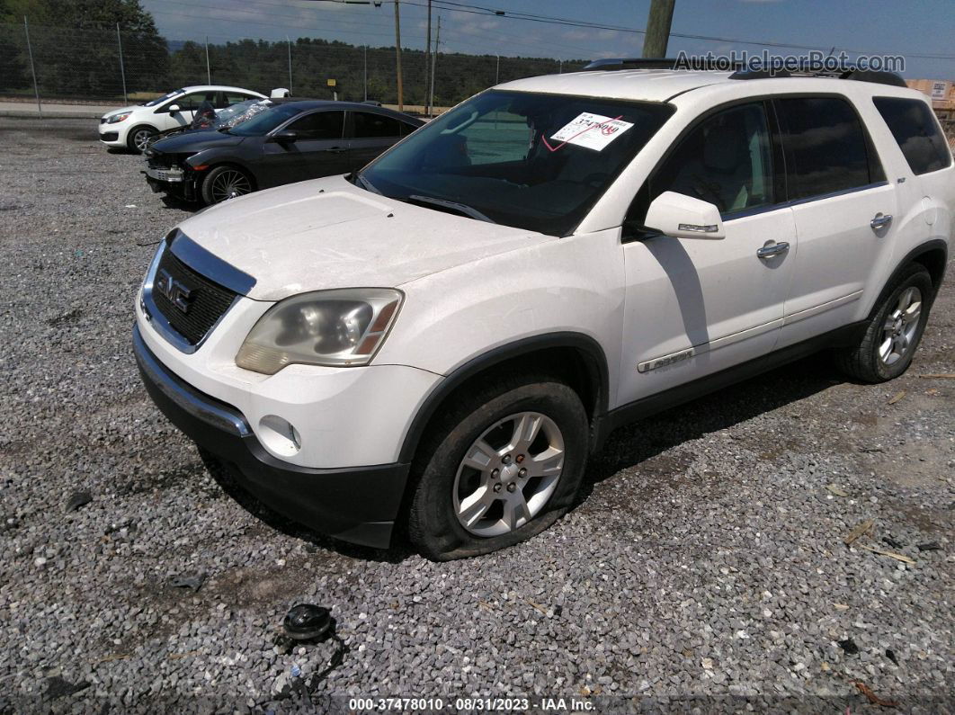 2007 Gmc Acadia Slt White vin: 1GKER23717J156962