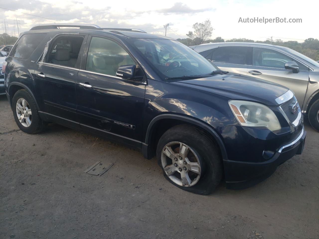 2007 Gmc Acadia Slt-1 Black vin: 1GKER23717J170408