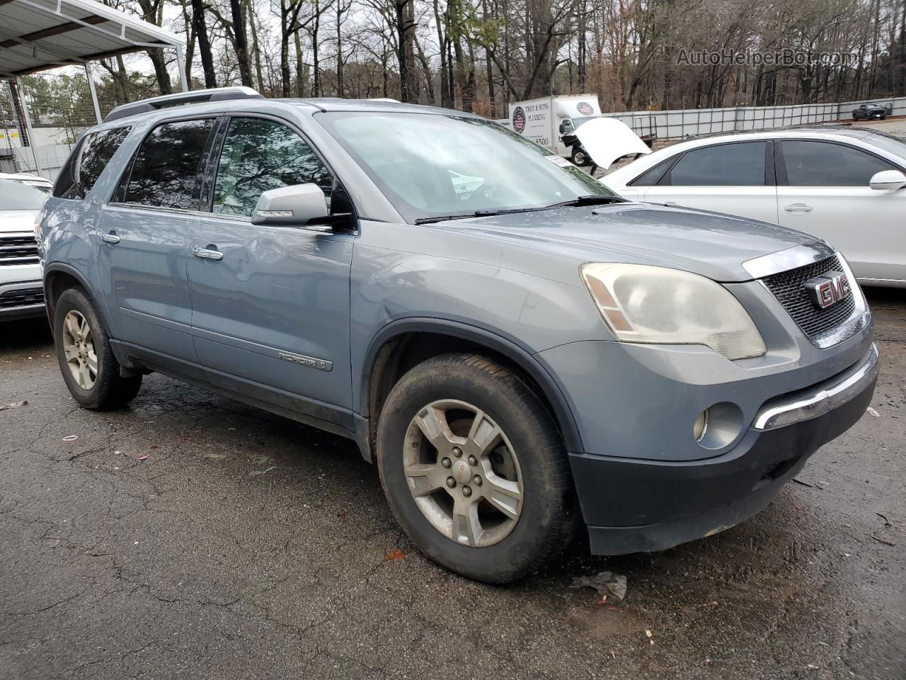 2007 Gmc Acadia Slt-1 Blue vin: 1GKER23717J170425