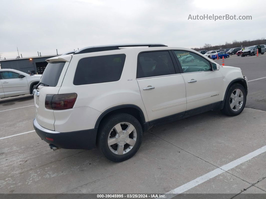 2007 Gmc Acadia Slt-1 White vin: 1GKER23727J126224