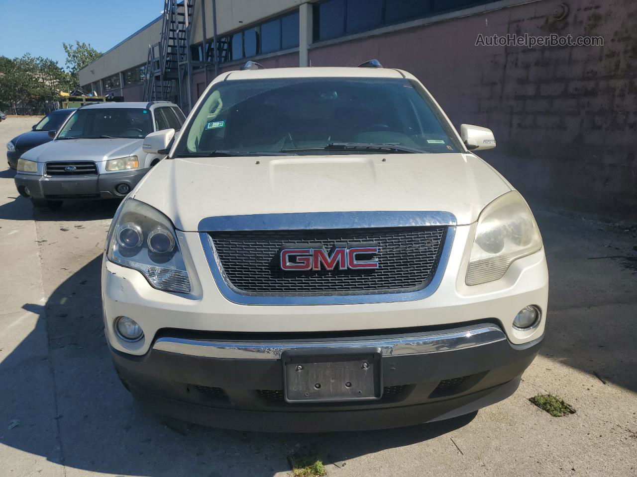 2007 Gmc Acadia Slt-1 White vin: 1GKER23727J163015