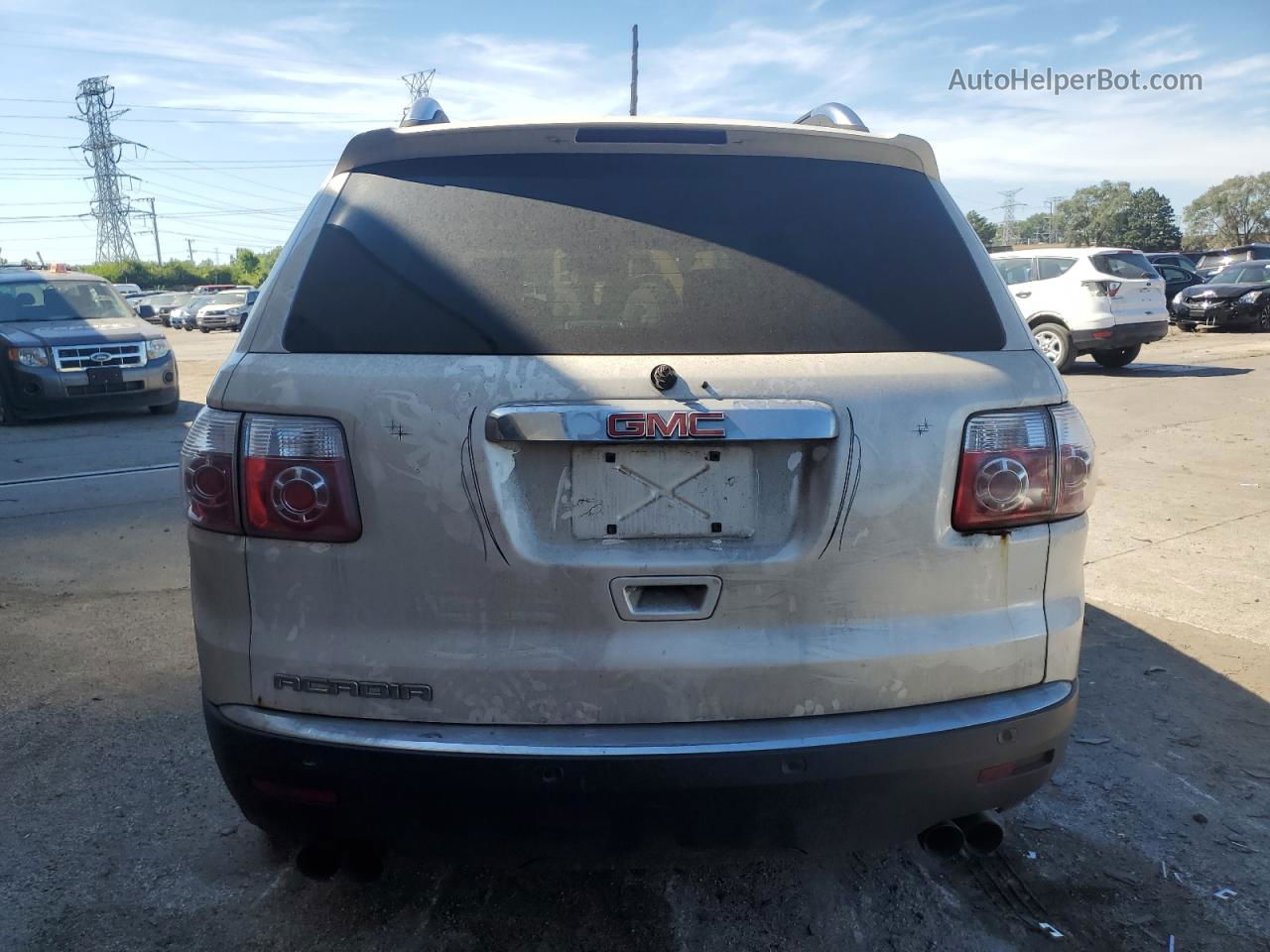 2007 Gmc Acadia Slt-1 White vin: 1GKER23727J163015