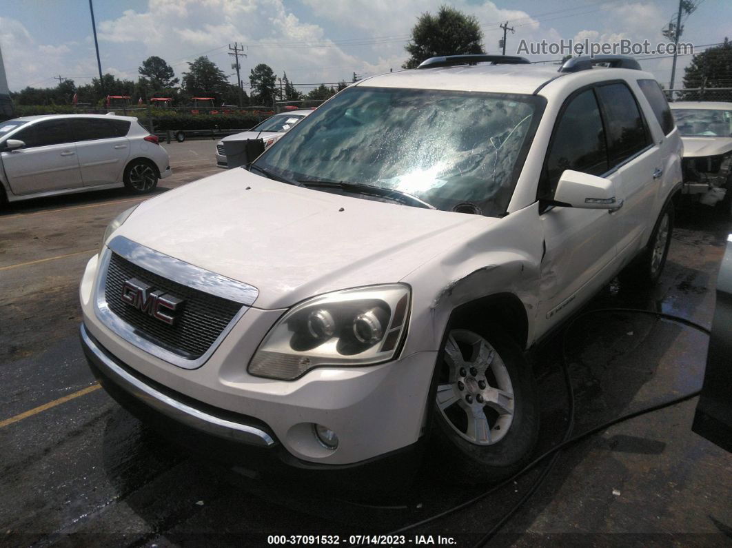 2007 Gmc Acadia Slt White vin: 1GKER23737J138821