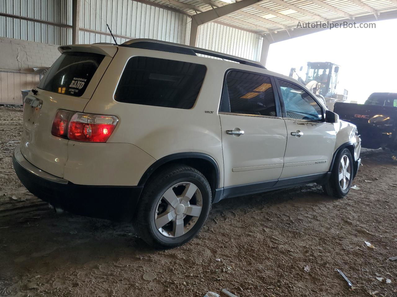 2007 Gmc Acadia Slt-1 White vin: 1GKER23737J174539