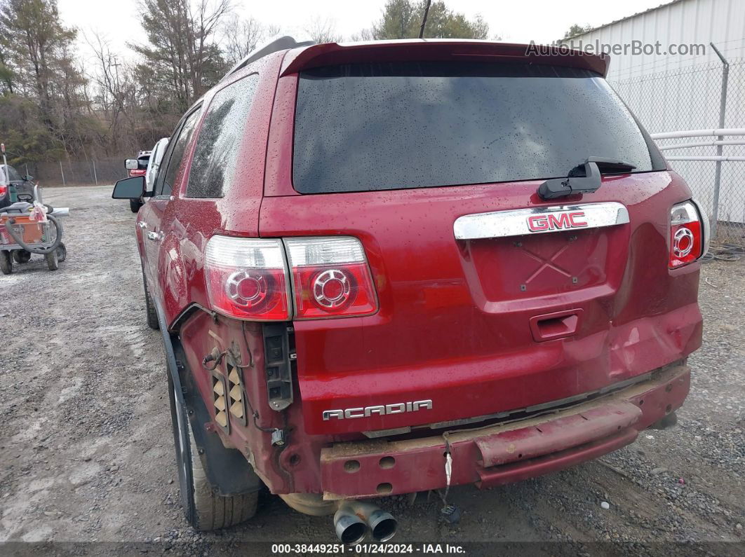 2007 Gmc Acadia Slt-1 Red vin: 1GKER23757J137654