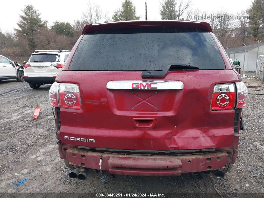 2007 Gmc Acadia Slt-1 Red vin: 1GKER23757J137654