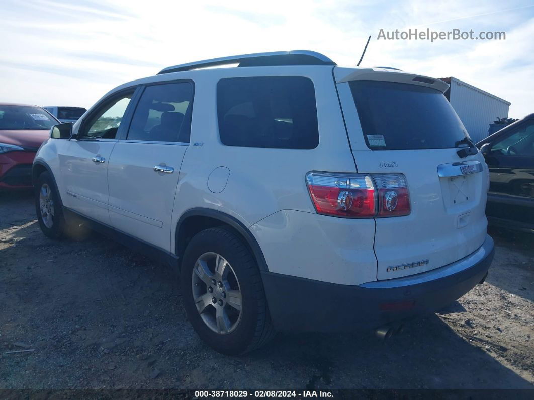 2007 Gmc Acadia Slt-1 White vin: 1GKER23757J147441