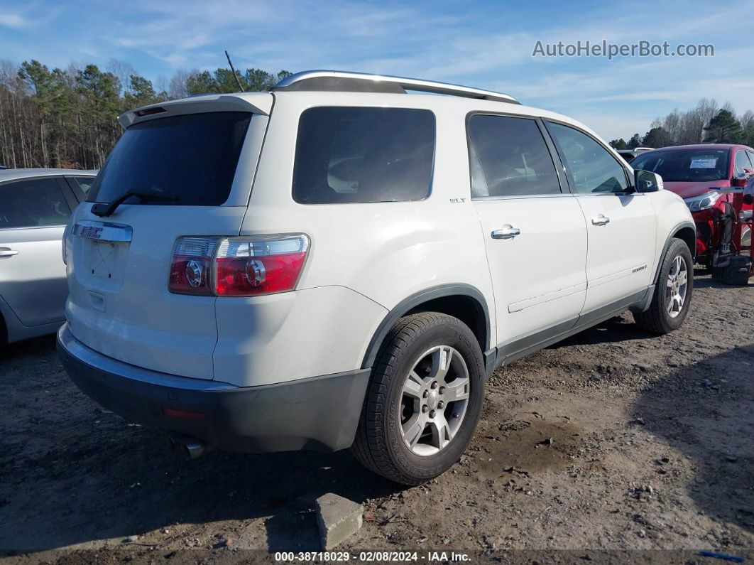 2007 Gmc Acadia Slt-1 White vin: 1GKER23757J147441